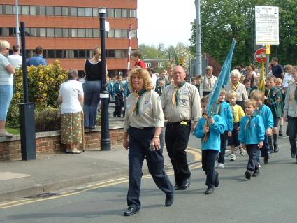 St Georges Day Parade -  2004 - Pinkneys Green Scouts