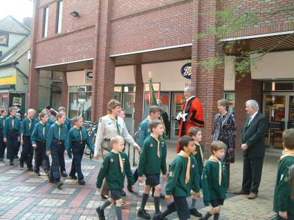 St Georges Day Parade -  2004 - Pinkneys Green Scouts