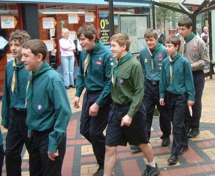 St Georges Day Parade -  2005 - Pinkneys Green Scouts