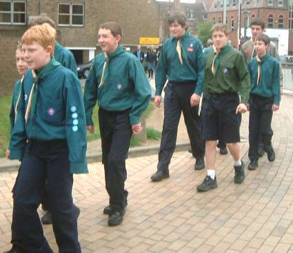 St Georges Day Parade -  2005 - Pinkneys Green Scouts